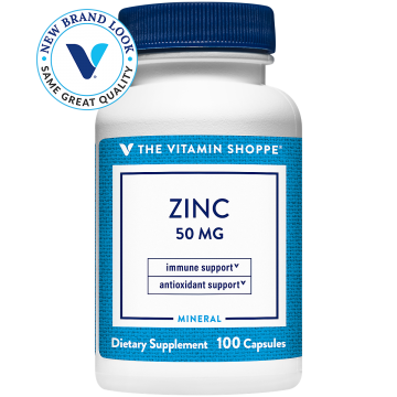 THE VITAMIN SHOPPE ZINC X 100 CAPSULES