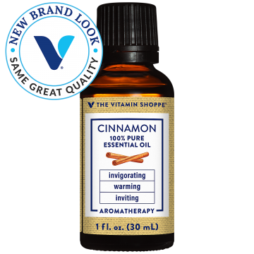 VITAMIN SHOPPE CINNAMON ESSENTIAL OIL (1 fl oz) / Vitamin Shoppe Aceite Esencial de Canela