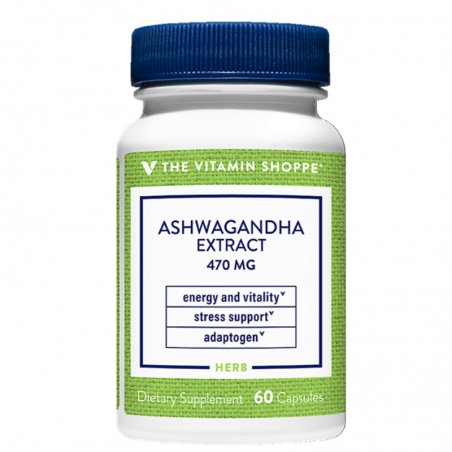 THE VITAMIN SHOPPE ASHWAGANDHA EXTRACT 60 EA