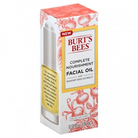 BURT'S BEES FACIAL OIL COMPLETE NOURISHMENT 0.51 FL OZ / Burt's Bees Aceite Facial Nutritivo (15 ML)