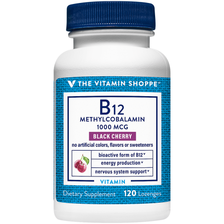 THE VITAMIN SHOPPE Vitamin B12 Black Cherry 1000 mcg sublingual