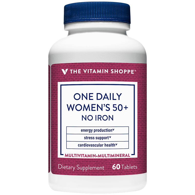 VS ONE DAILY WOMEN'S  50+ NO IRON MULTIVITAMINAS (60 TAB)
