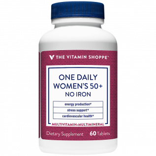 VS ONE DAILY WOMEN'S  50+ NO IRON MULTIVITAMINAS (60 TAB)
