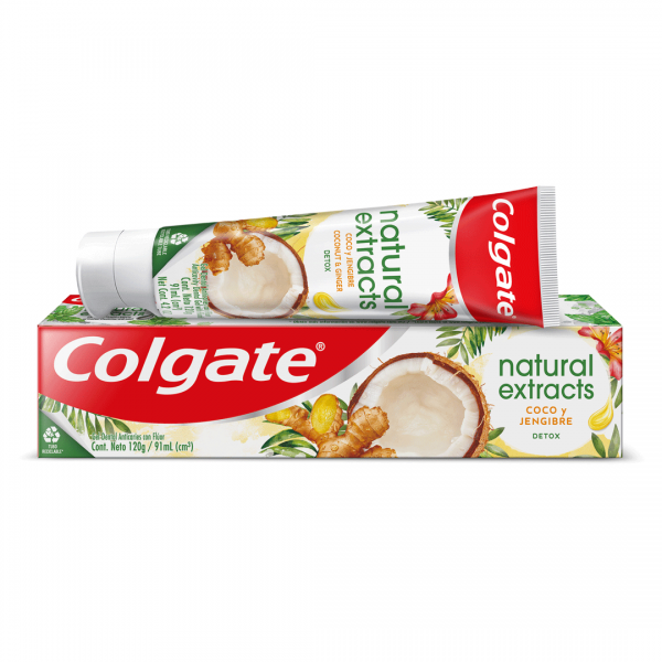 COLGATE PASTA DENTAL NATURAL EXTRACTS COCO Y JENGIBRE 88 ML