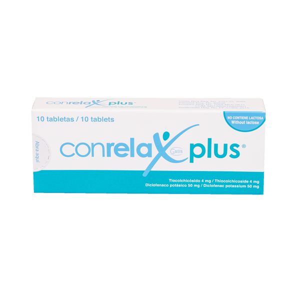 CONRELAX PLUS X 10 TABLETAS (por unidad)
