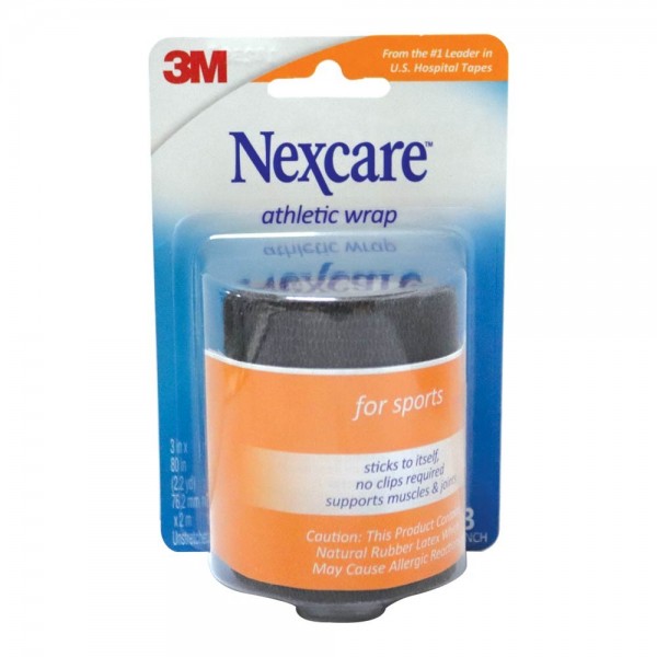 3M NEXCARE ATHLETIC WRAP FOR SPORTS BLACK
