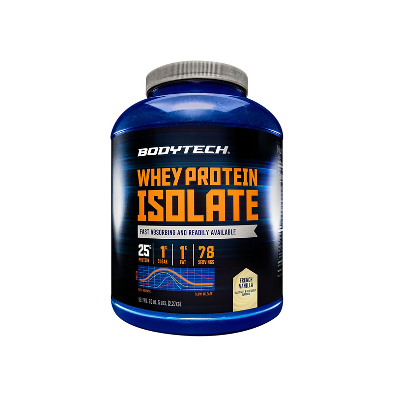 WHEY PROTEIN ISOLATE FRENCH VANILLA (78 SERV) 5 LB