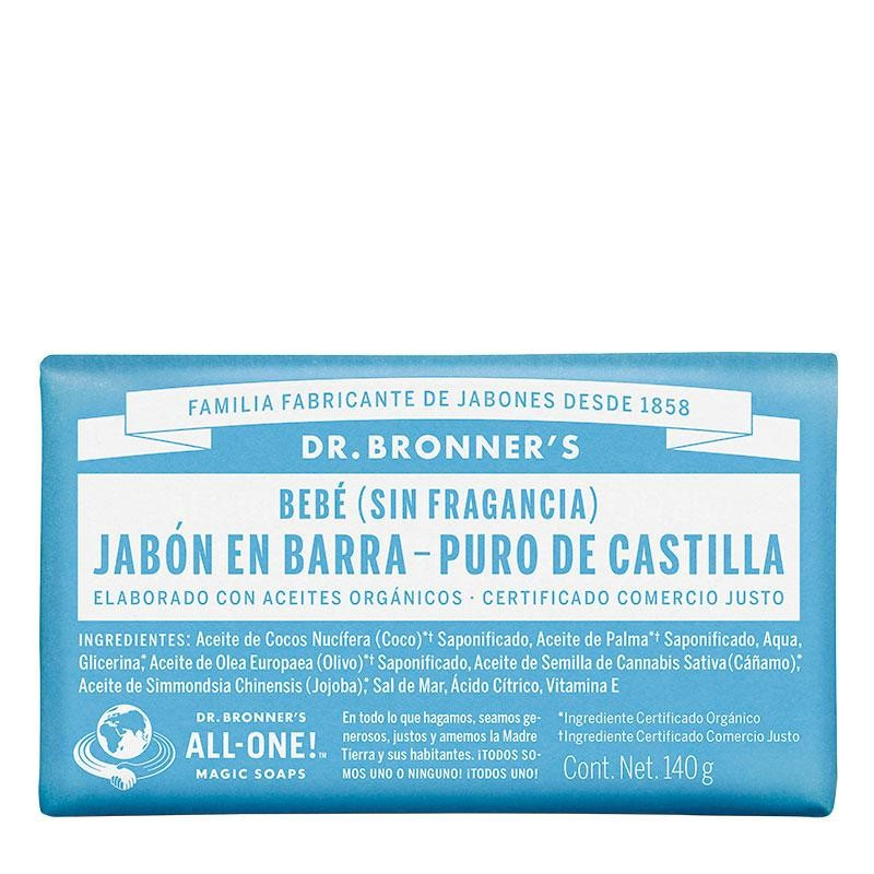 DR BRONNERS JABÓN DE BARRA BABY MILD