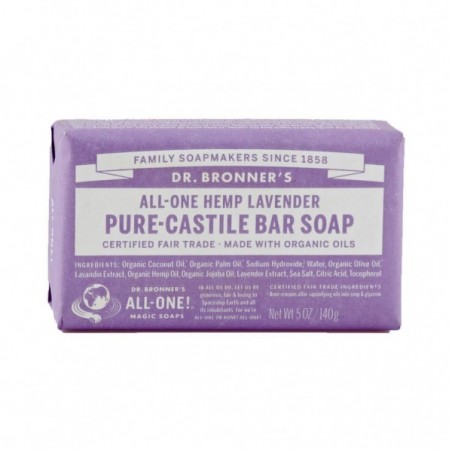 DR BRONNER'S SOAP BAR CITRUS LAVENDER / Jabón puro de castilla en barra aroma a lavanda