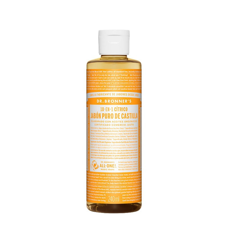 DR BRONNER'S JABÓN LIQUIDO CITRUS ORANGE X 8 OZ