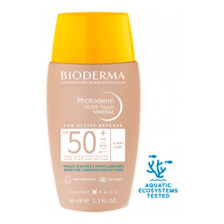 BIODERMA PHOTODERM NUDE TOUCH 50+ CLAIRE 40ML