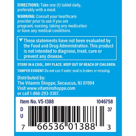 THE VITAMIN SHOPPE SELENIUM 200MCG 100 EA