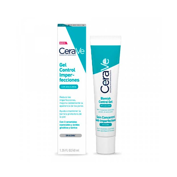 CERAVE GEL CONTROL DE IMPERFECCIONES CON AHA Y BHA 40 ML