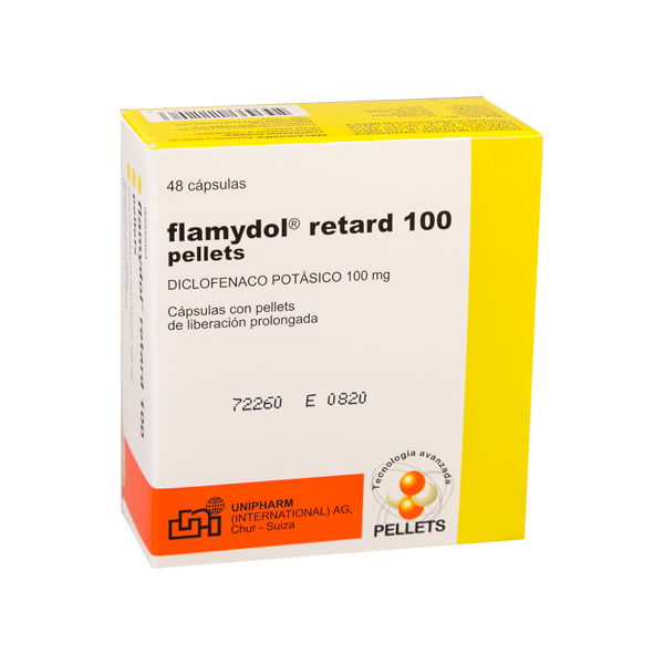 FLAMYDOL RETARD 100 MG X 48 CAPSULAS  (por unidad)