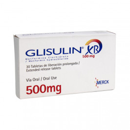GLISULIN XR 500 MG X 30 TABLETAS  (por unidad)