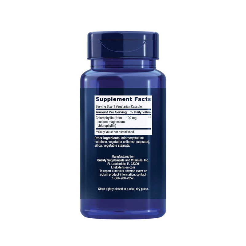 LIFE EXTENSION CHLOROPHYLLIN 100 MG X 100 CAPSULAS