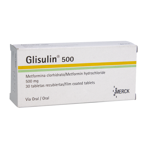 GLISULIN 500 MG X 30 TABLETAS  (por unidad)