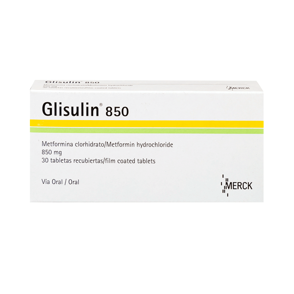 GLISULIN 850 MG X 1 TAB  (POR UNIDAD)