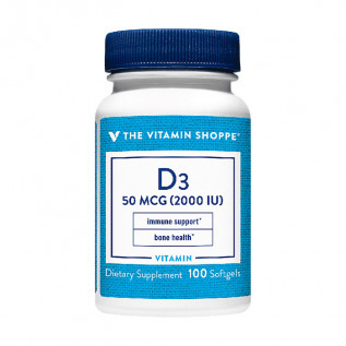 THE VITAMIN SHOPPE VITAMIN D3 2000 IU (200 SOFT)