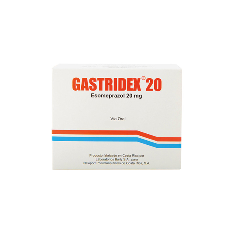 GASTRIDEX ESOMEPRAZOL 20 MG (POR TABLETA)