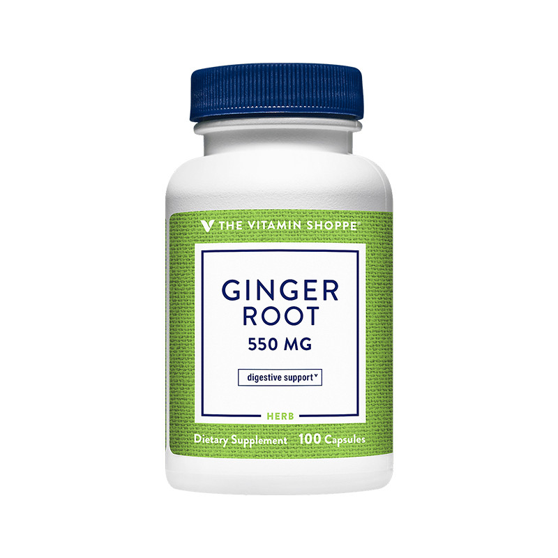 THE VITAMIN SHOPPE GINGER ROOT 550 MG X 100 CAPSULES