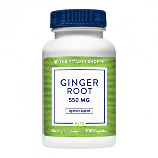THE VITAMIN SHOPPE GINGER ROOT 550 MG X 100 CAPSULES