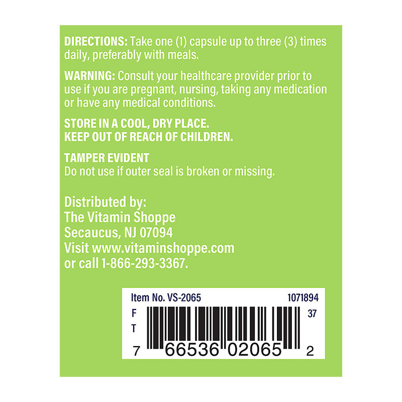 THE VITAMIN SHOPPE GINGER ROOT 550 MG X 100 CAPSULES