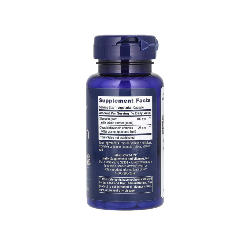 Life Extension Silymarin 100 Mg 90 Capsulas Vegetariana