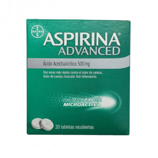 ASPIRINA 0.5G ADVANCED X 20 TABLETAS