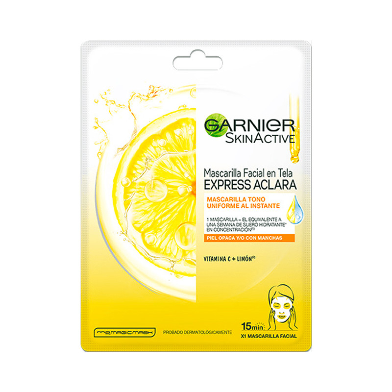 GARNIER EXPRESS ACLARA MASCARILLA FACIAL EN TELA