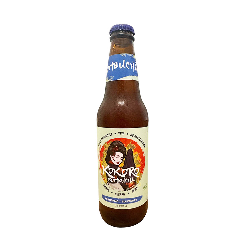 KOKORO KOMBUCHA SABOR BLUEBERRY 12 OZ