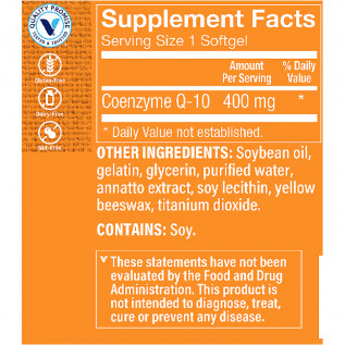 CoQ-10 400 MG X 30 SOFTGELS