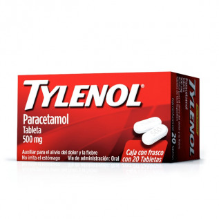 TYLENOL FRASCO X 20 TABLETAS