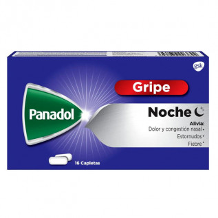 PANADOL GRIPE NOCHE X 16 TABLETAS