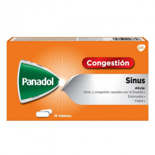 PANADOL SINUS X 16 TABLETAS