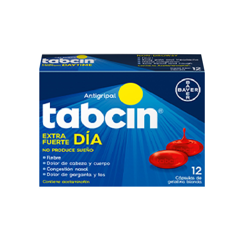 TABCIN EXTRA FUERTE DIA LIQUID GEL X 12 CAPSULAS