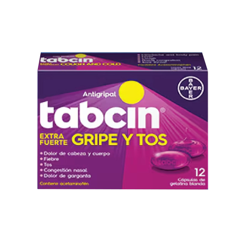 TABCIN GRIPE Y TOS X 12 CAPSULAS BLANDAS