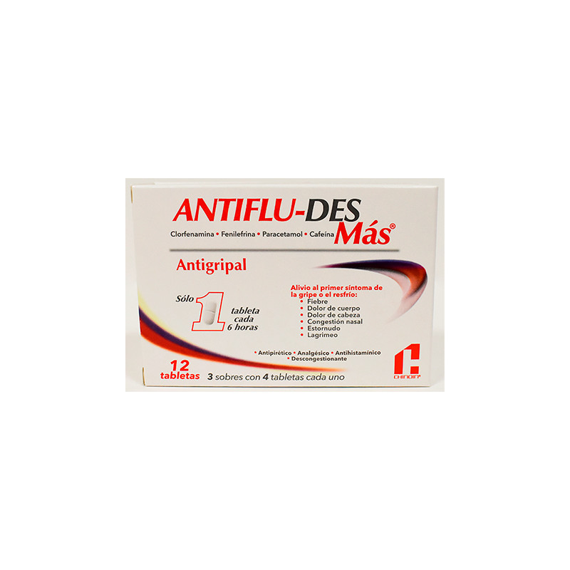 ANTIFLU-DES MÁS X 12 TABLETAS