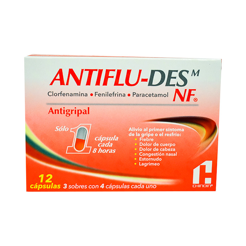 ANTIFLU-DES NF X 12 TABLETAS