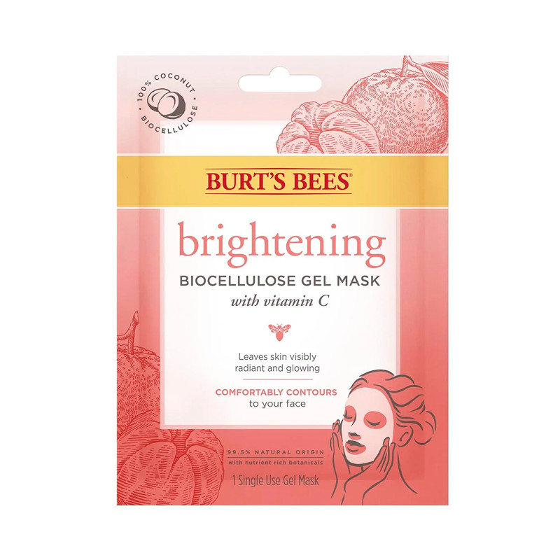 BURT'S BEES BRIGHTENING BIOCELLULOSE GEL MASK