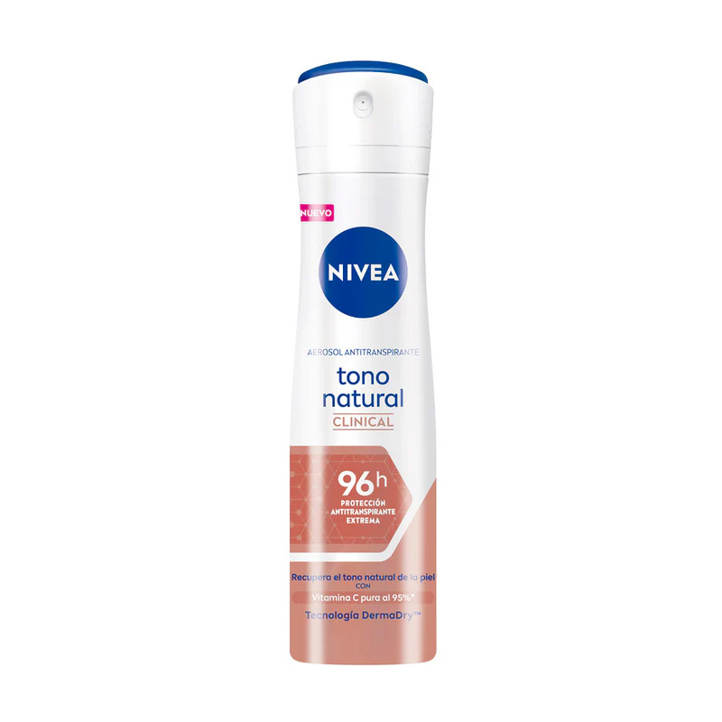 NIVEA DESODORANTE ACLARANTE TONO NATURAL CLINICAL SPRAY 150ML