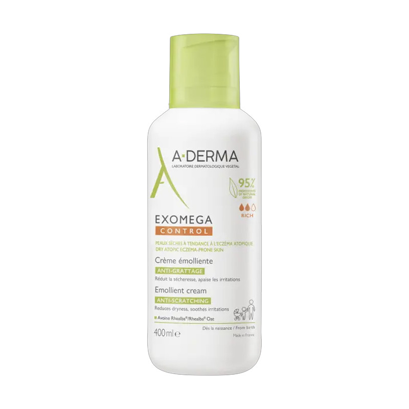 A-DERMA EXOMEGA CONTROL CREMA EMOLIENTE ANTIIRRITACIÓN 400ML