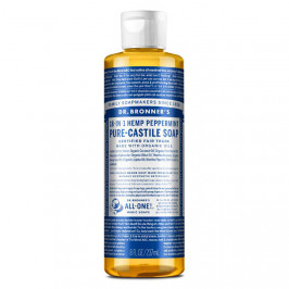 DR. BRONNER'S MENTA JABÓN LÍQUIDO PURO DE CASTILLA 8 OZ