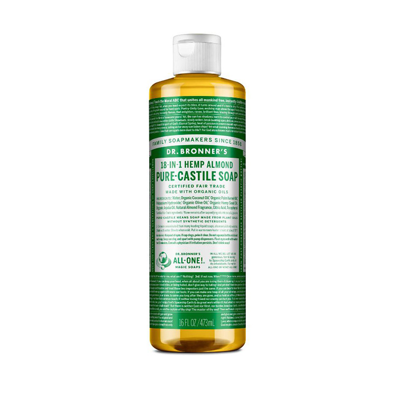 DR. BRONNER'S ALMENDRAS JABÓN LÍQUIDO PURO DE CASTILLA 16 OZ