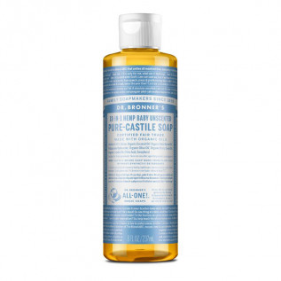 DR. BRONNER'S BEBE SIN AROMA JABÓN LÍQUIDO PURO DE CASTILLA 8 OZ