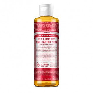 DR. BRONNER'S ROSAS JABÓN LÍQUIDO PURO DE CASTILLA 8 OZ