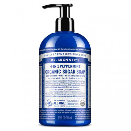 DR. BRONNER'S MENTA JABÓN DE AZÚCAR ORGÁNICO 12 OZ