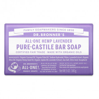 DR. BRONNER'S LAVANDA JABÓN EN BARRA PURO DE CASTILLA 140G