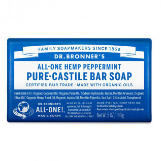 DR. BRONNER'S MENTA JABÓN EN BARRA PURO DE CASTILLA 140G