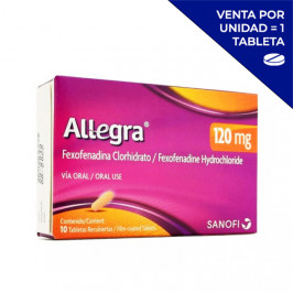 ALLEGRA 120 MG (POR UNIDAD)